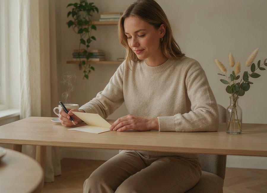 Writing a personal thank you message after receiving clarification