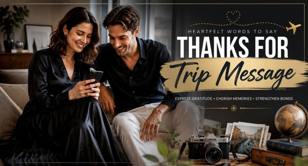 Friends looking at travel memories after a trip